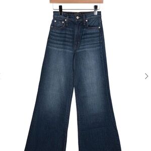 Elegant Dark Blue Flare Jeans